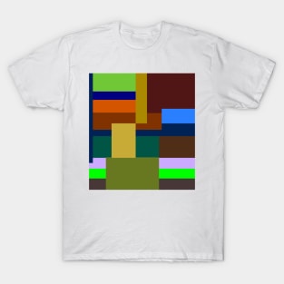 Trace and block geometry T-Shirt